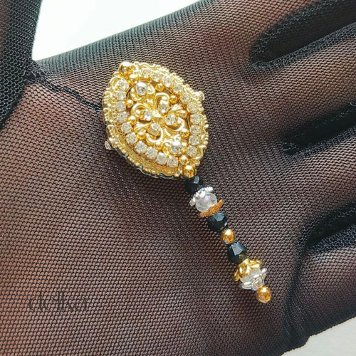 12 inch handmade miniature jeweled gold mirror for Fashion dolls