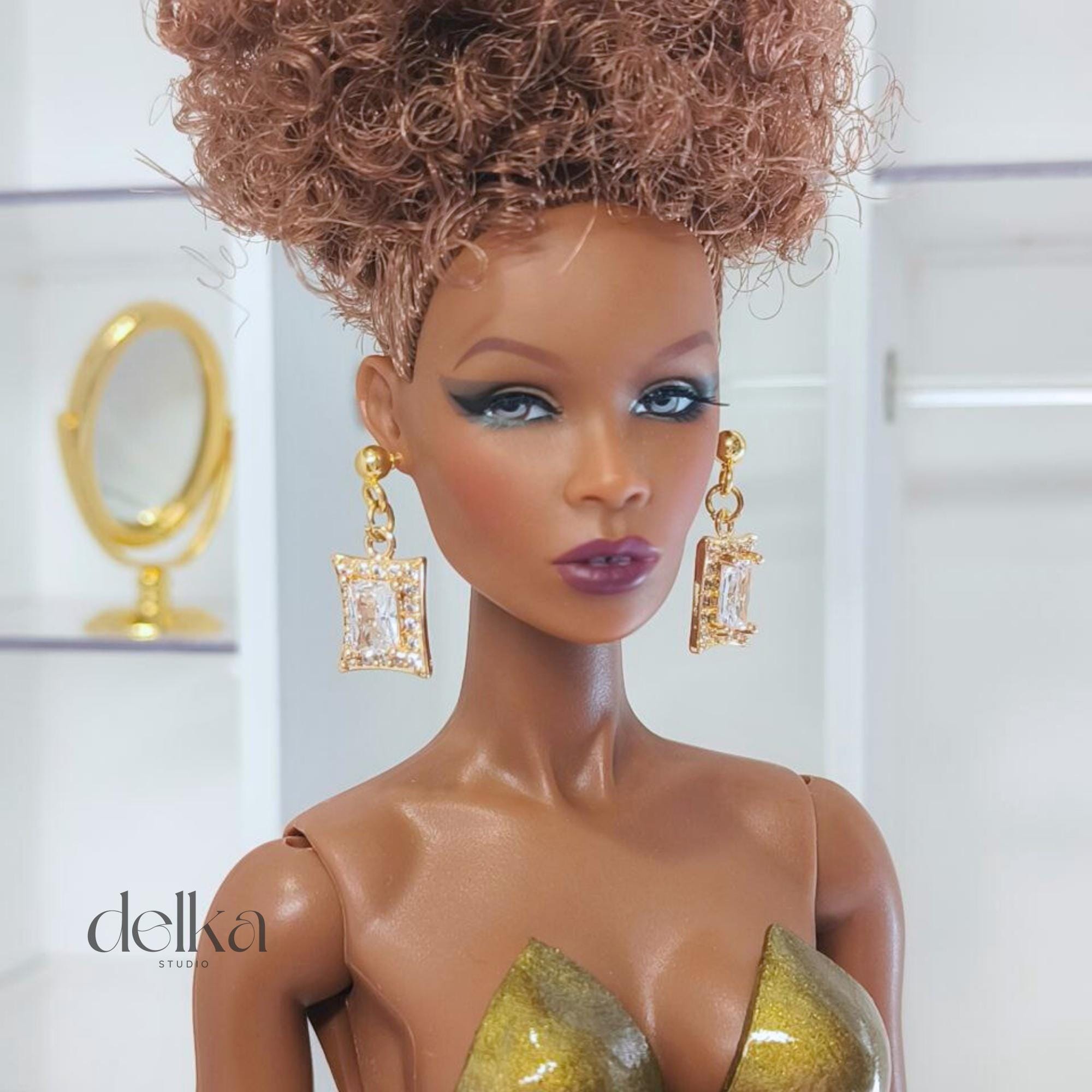 Jewel Earrings for Fashion Royalty Dolls, 1:6 Scale