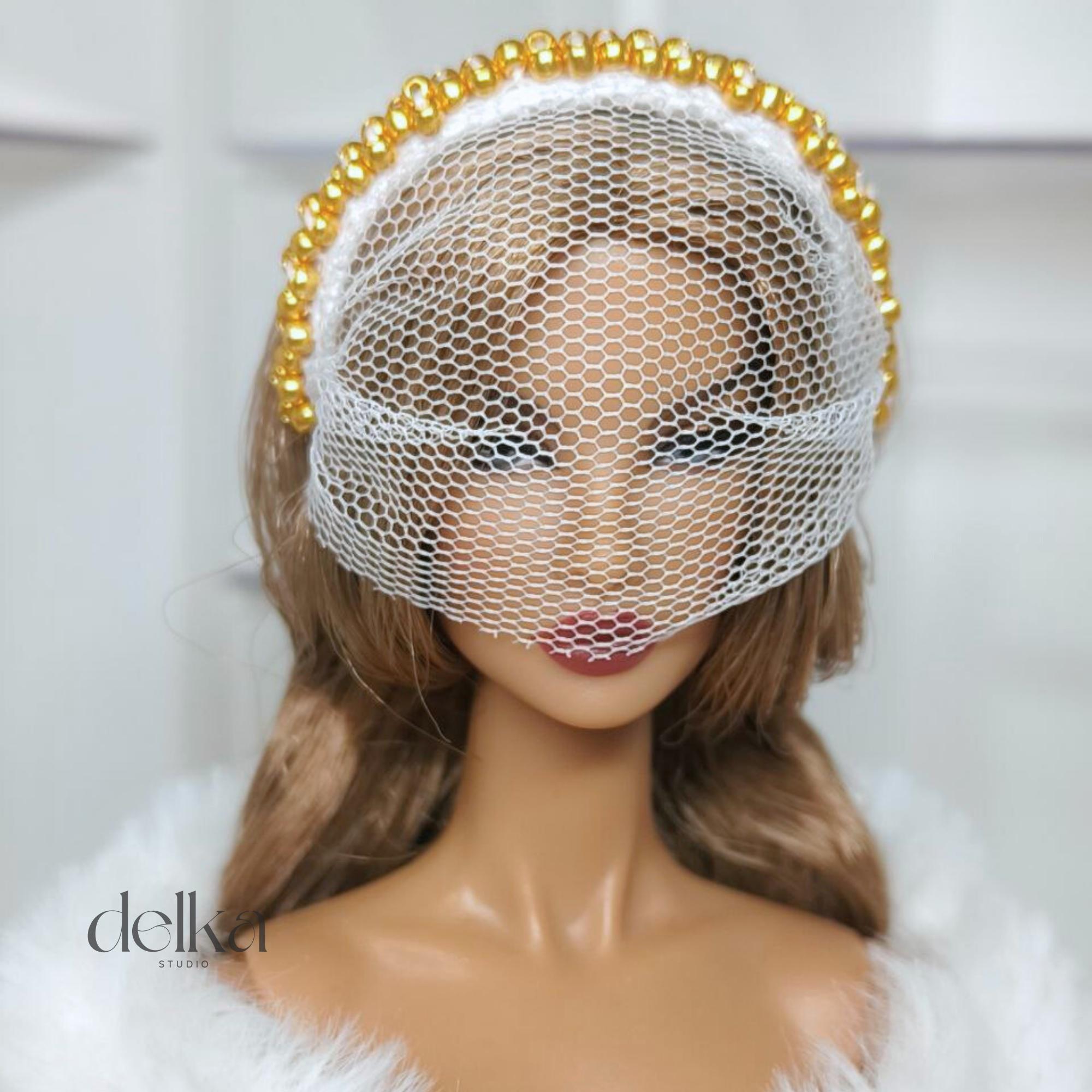 12 inch vintage Doll Headpiece for Fashion Royalty, 1:6 Scale headband for dolls
