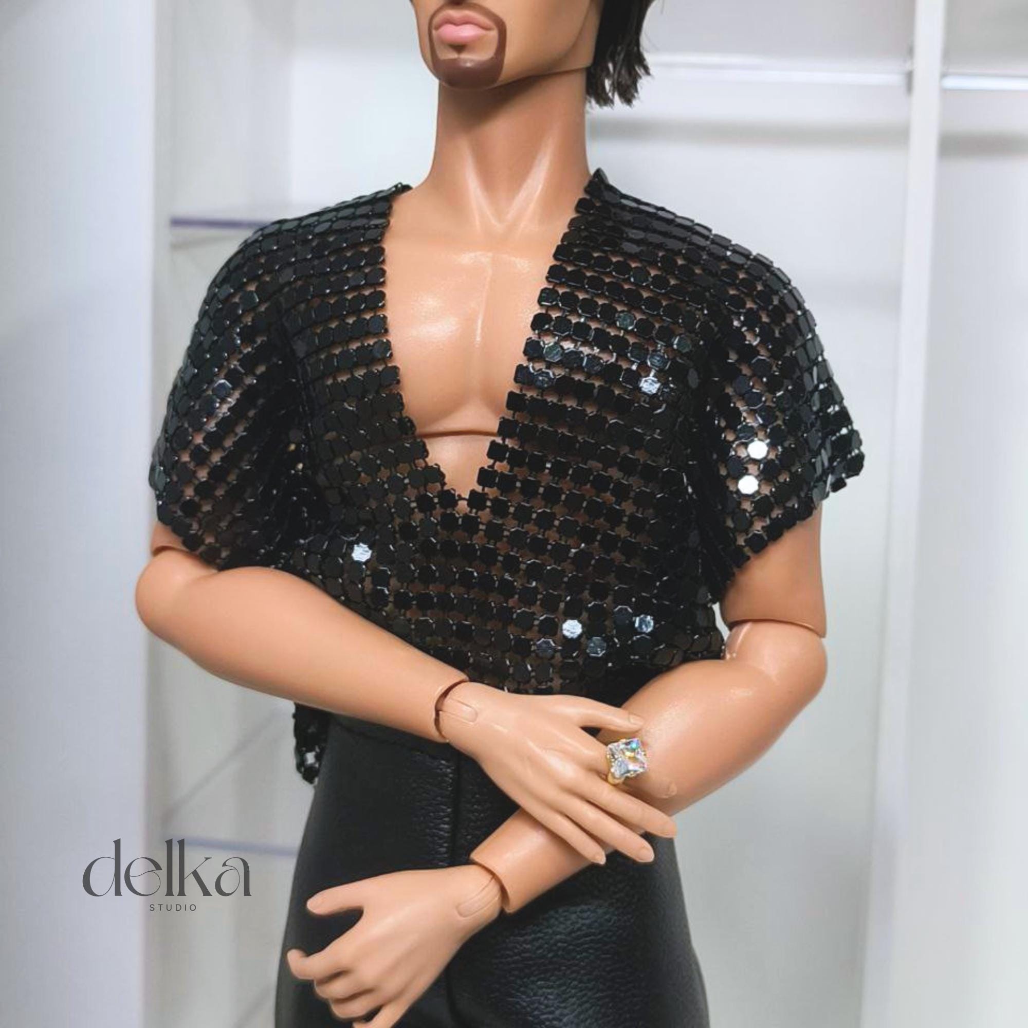 12 inch ring for male Fashion Royalty dolls, 1:6 scale ring for man fashion dolls